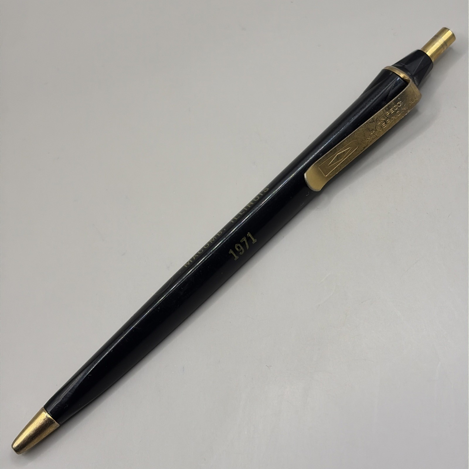 VTG Ballpoint Pen UNITED STATES AUTO CLUB Life Member Harley Graves Macomb IL