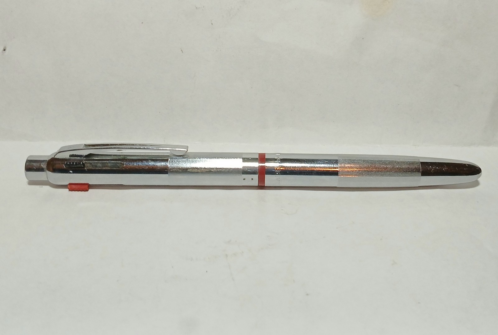 Vintage Chrome LOSTER ITALIAN 4 Color Ink Ballpoint Pen FEND Era Fendograph…