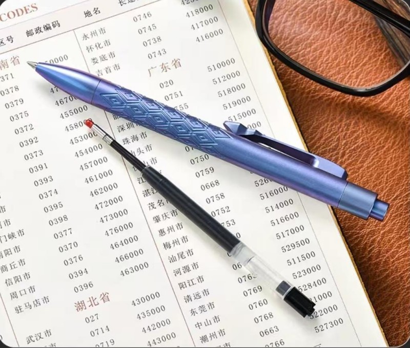 Titanium Alloy Ballpoint Pen EDC Pocket Signature Writing Pen Business Office