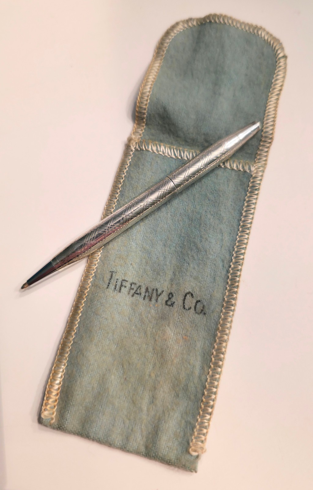 Vintage Tiffany & Co Sterling Silver Slim Ballpoint Pen