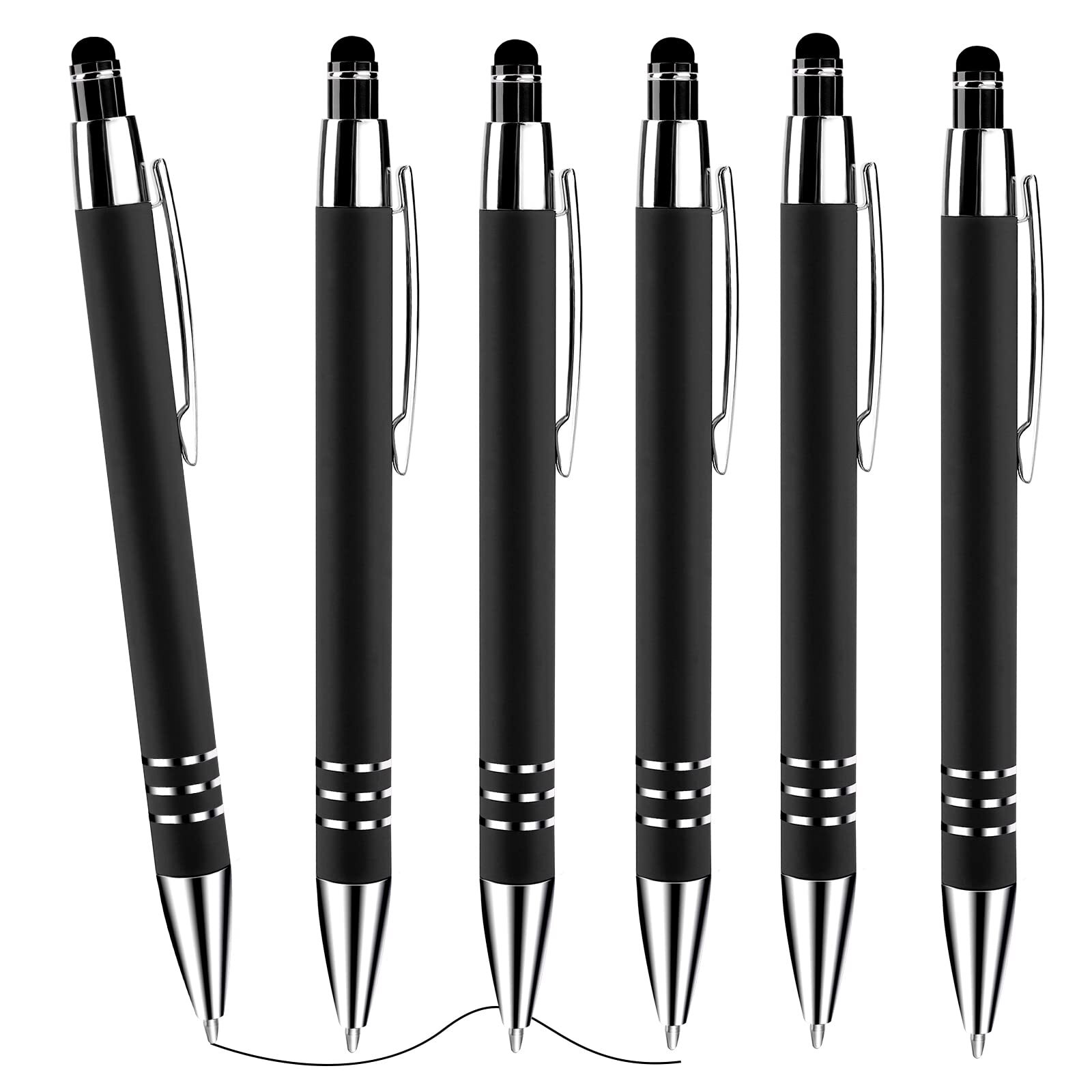 Ballpoint Writing Pens with Stylus Tips 1mm Medium Point Pen Black Ink Pen Stylu