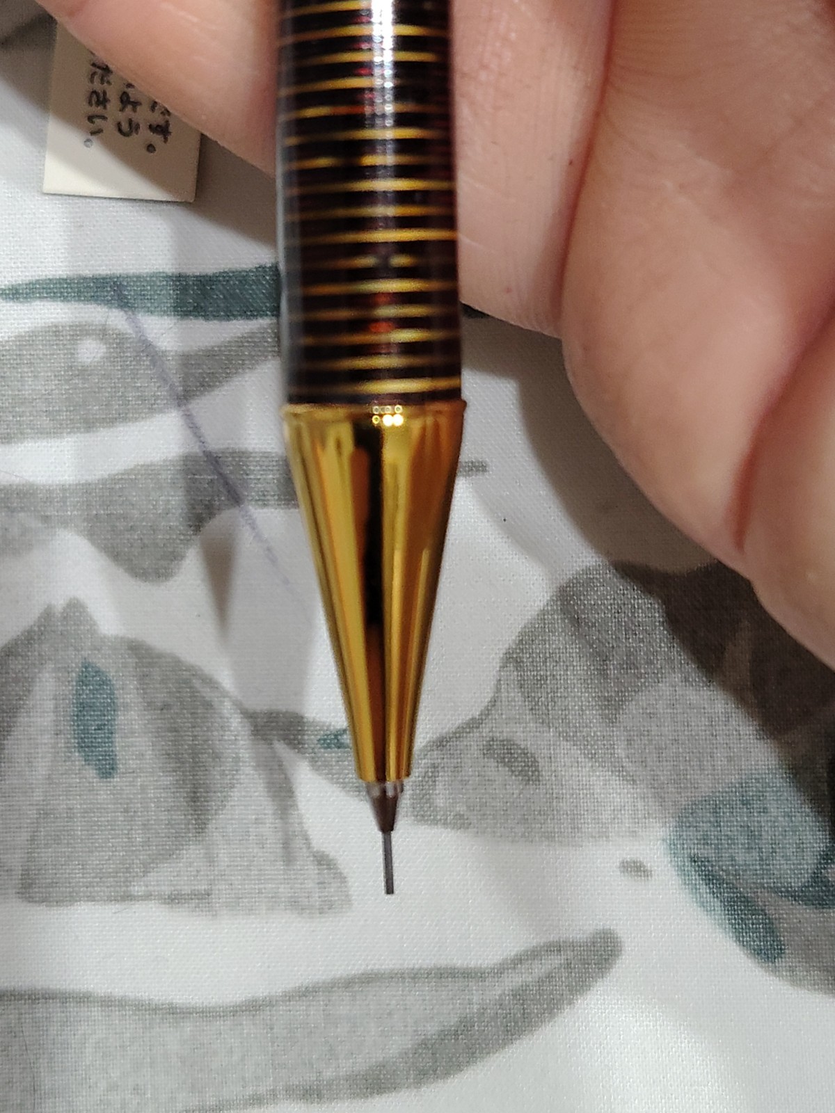 Platinum 0.5MM Marble Brown & Yellow Pencil Made In Japan
