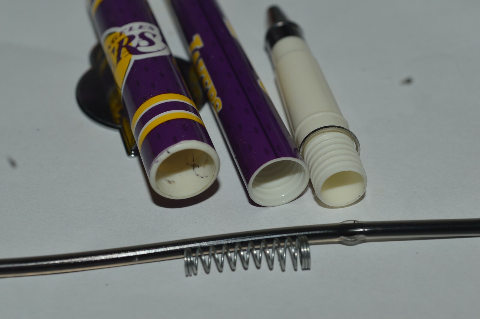 LOS ANGELES LAKERS Ballpoint Pen National Design Purple Used Very Good