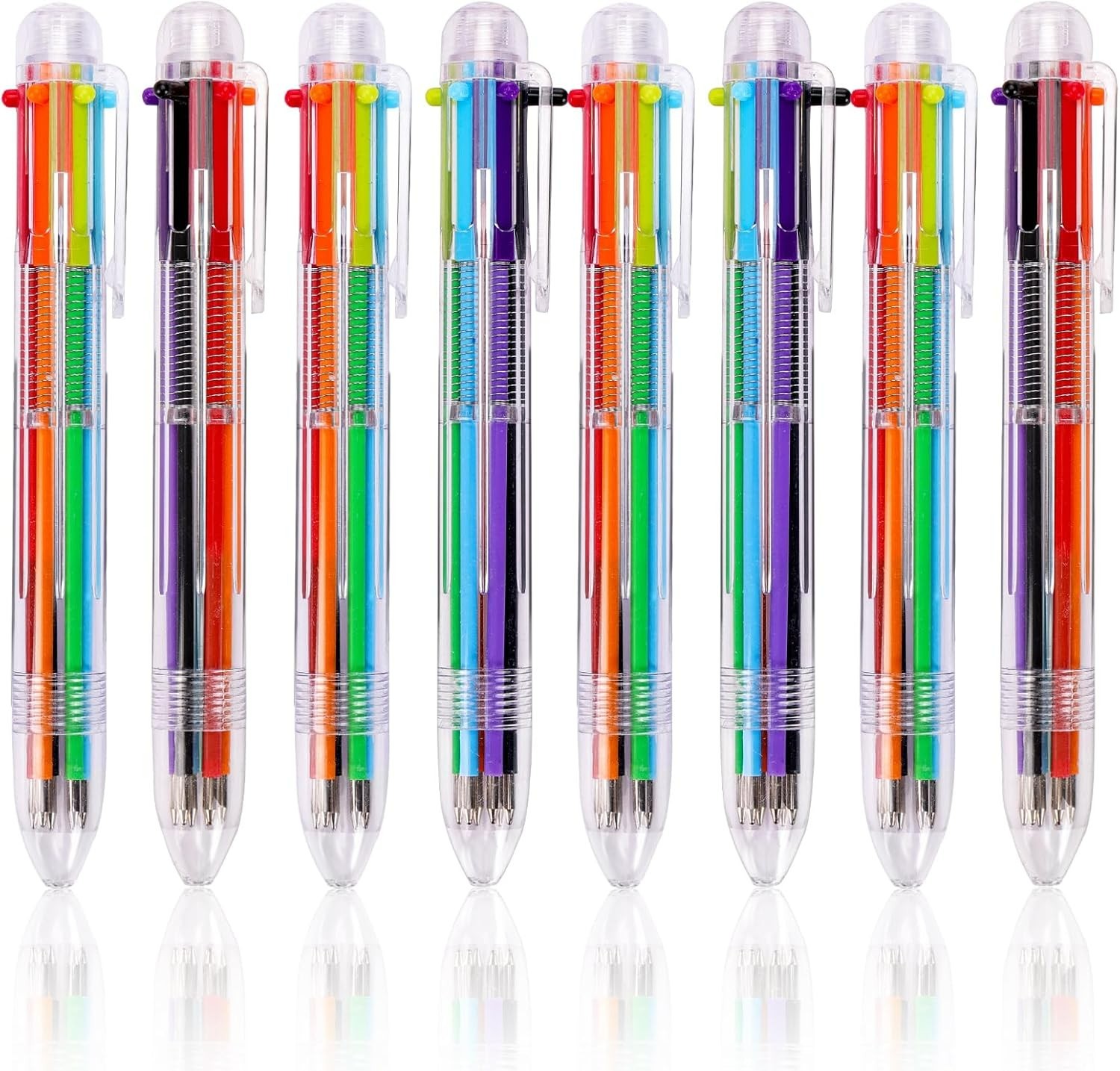 28 Retractable Multicolor Ballpoint Pens – Ideal for Home, School & Office