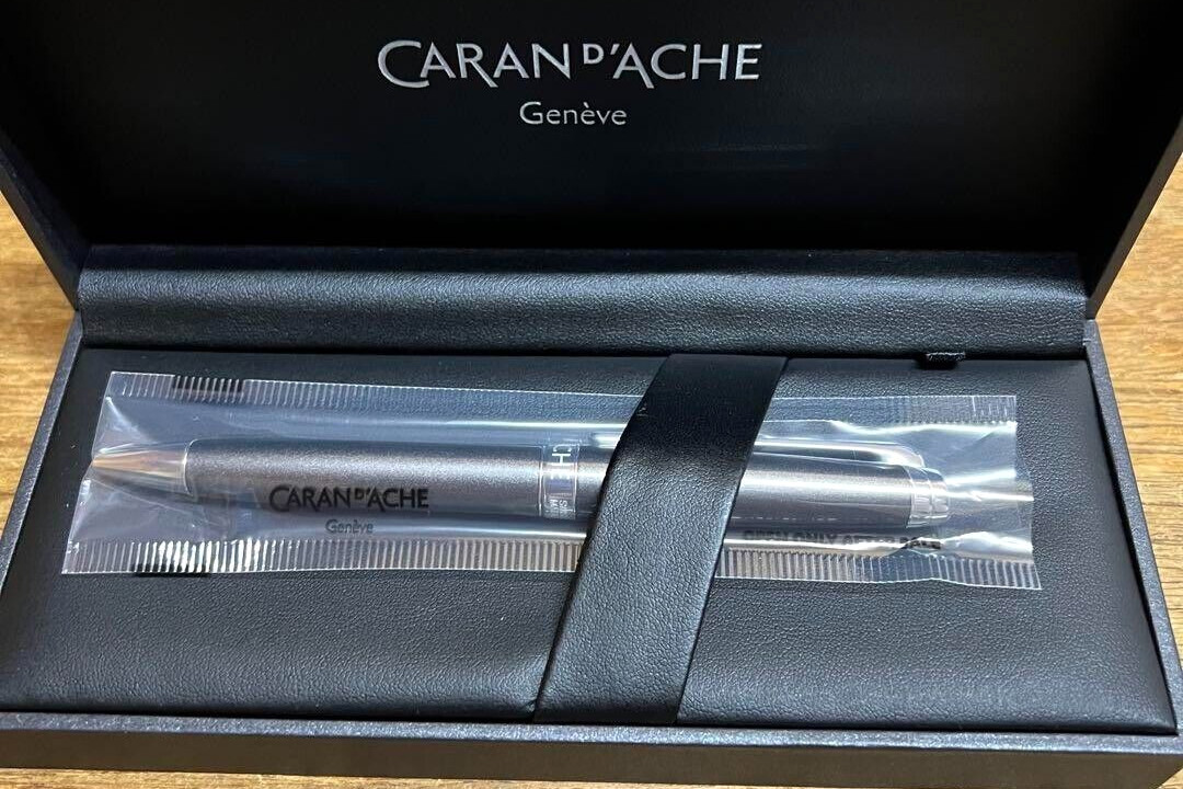 PATEK PHILIPPE Caran d’Ache Novelty Metalic Gray Ballpoint Pen wz/Box Super Rare