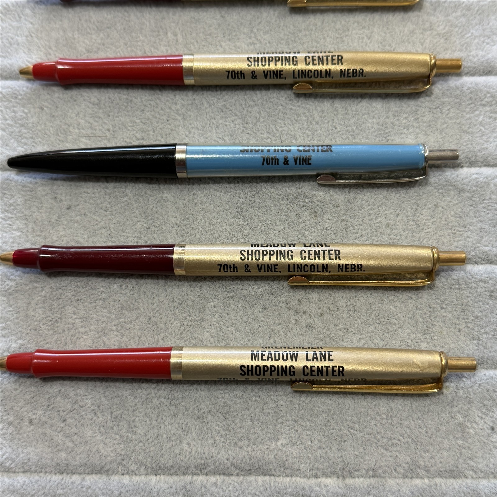 Lot of 5 Grenemeier Meadow Lane Shopping Center Lincoln Nebraska Ballpoint Pens