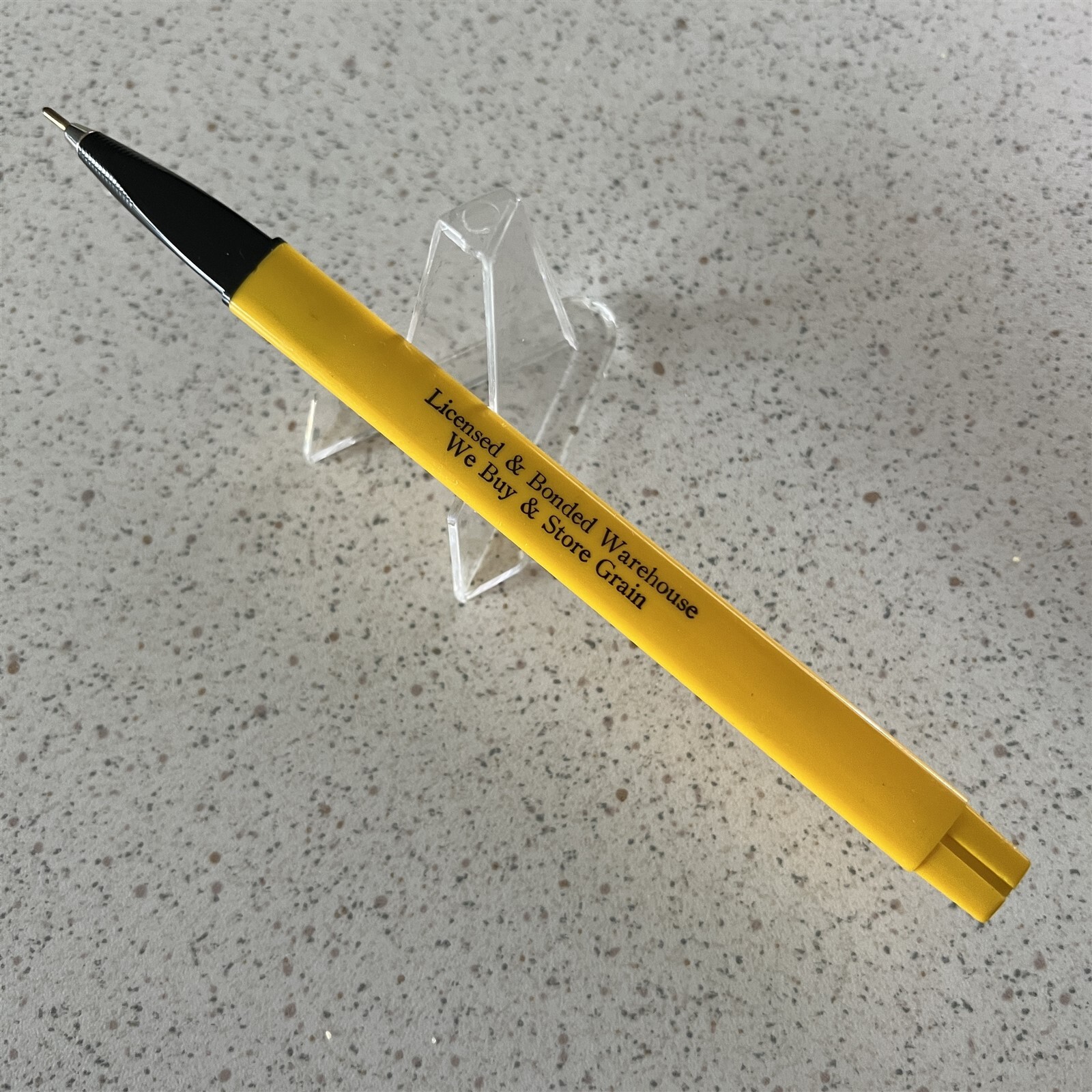 Lincoln Nebraska Grain Inc Elevator Division Vintage Triangle Ballpoint Pen #1-1