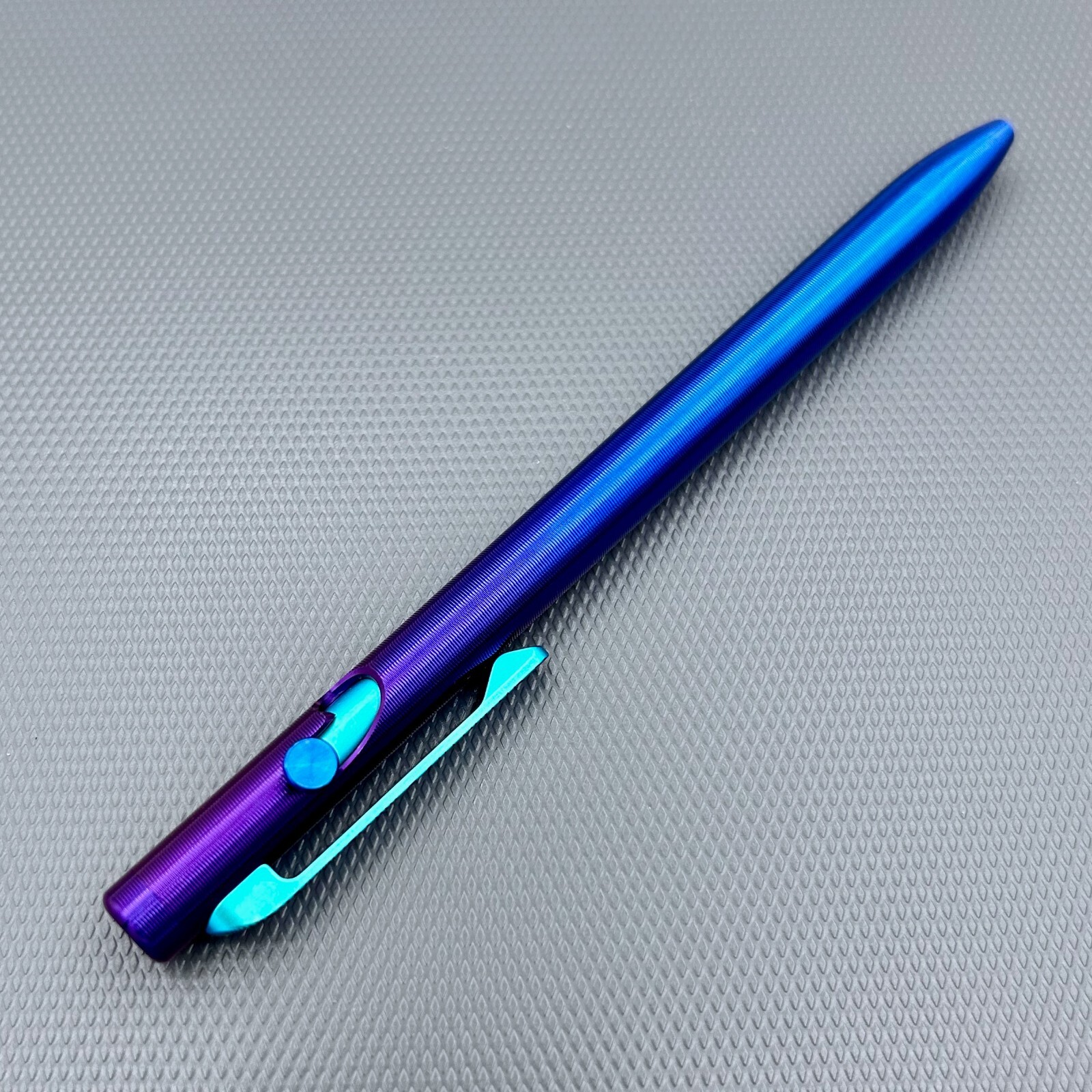 Tactile Turn – Titanium Slim Bolt Action Standard Size Pen Custom Tribal Clip