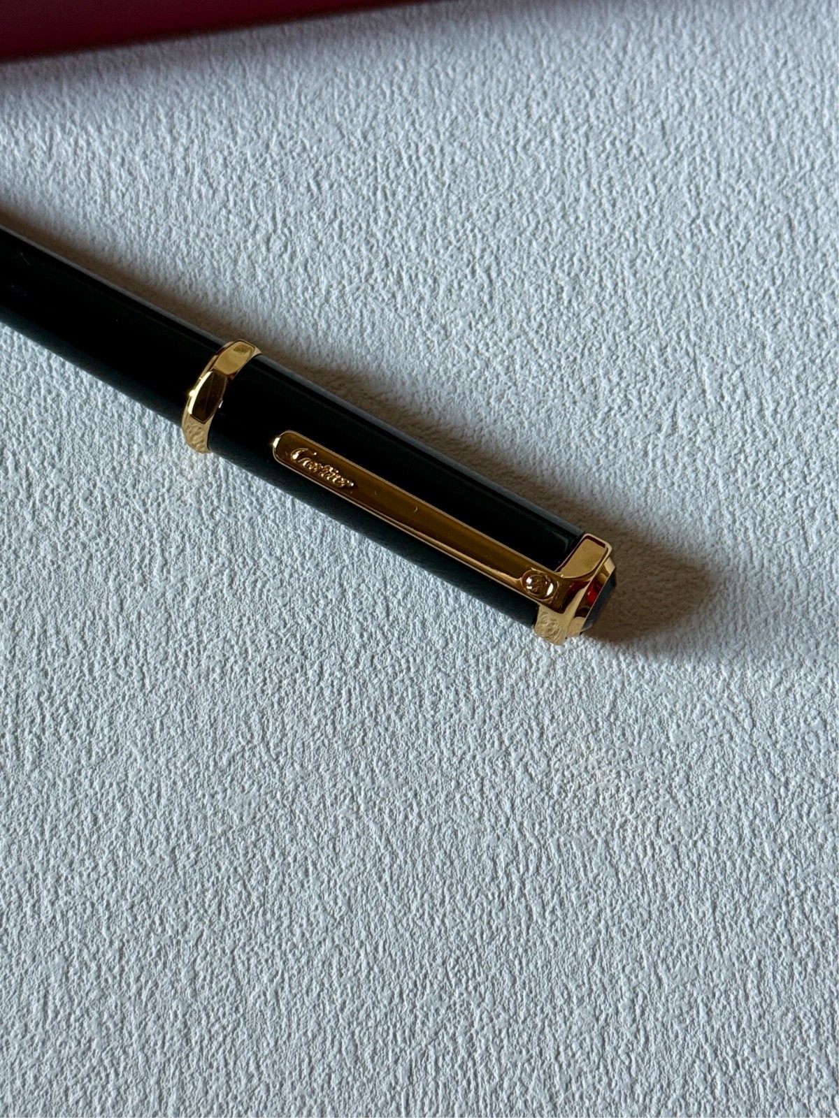 Cartier Santos Yellow Gold-Finish Rollerball Pen – New in Box | Luxury Ad Gift