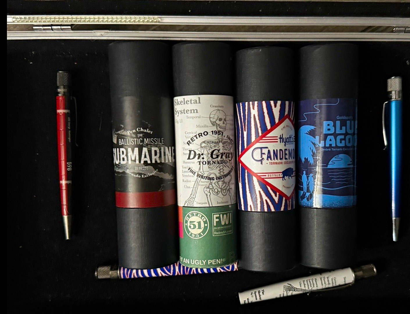 Retro Rare 51 Lot! Submarine /500, Dr Gray,Fandemonium /300, Blue Lagoon LE Pens