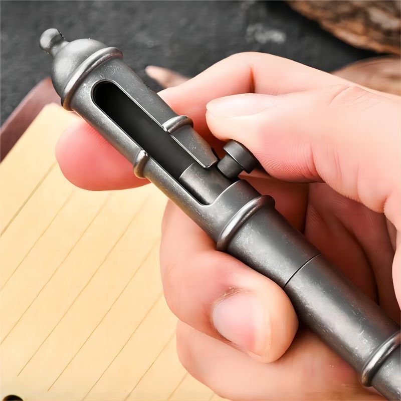 Titanium Ballpoint Pen Bolt Action Signature Writing Pocket Pen EDC Outdoor Gift