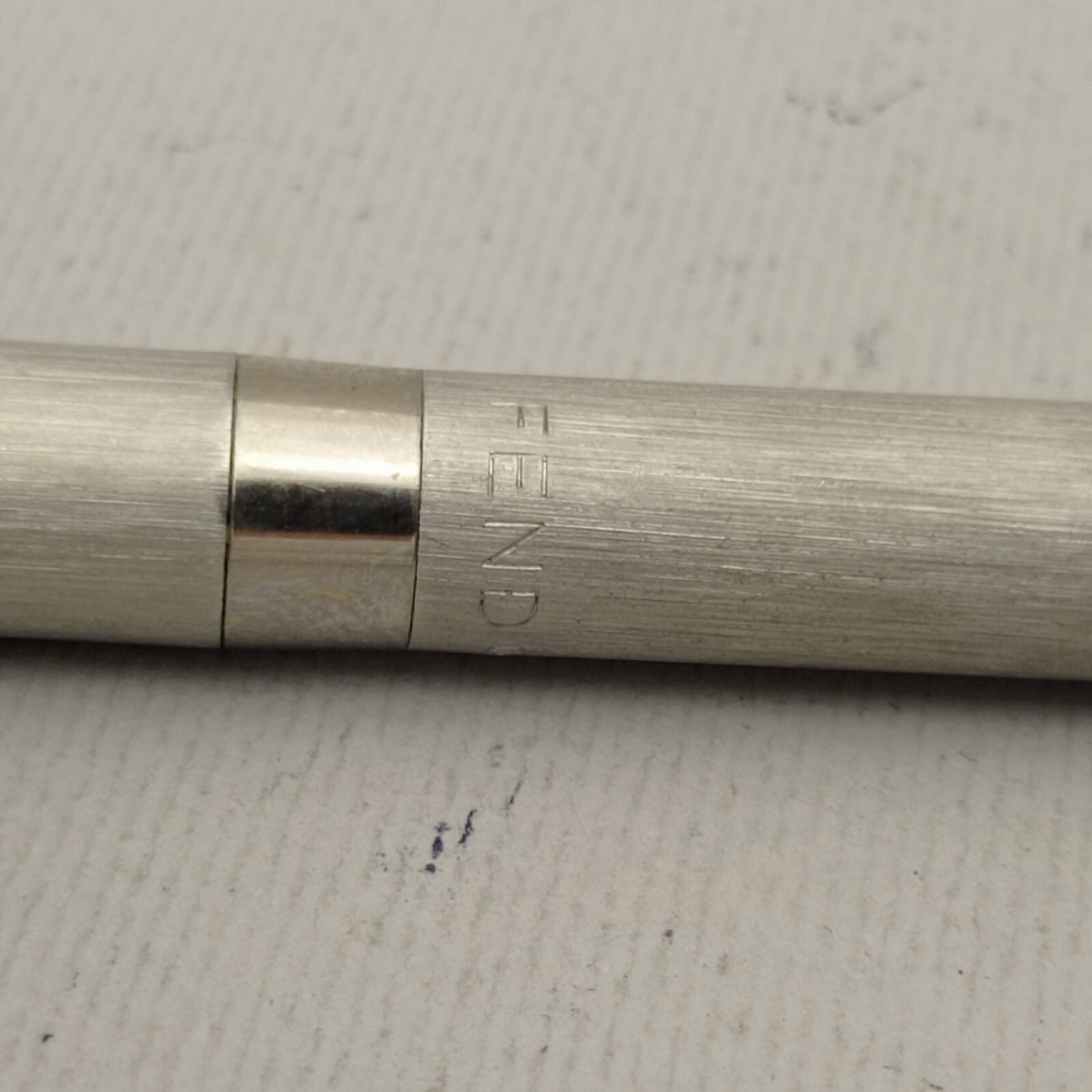 FEND BRUSHED STEEL BALLPOINT PEN AND MECHANICAL PENCIL 0.5MM SET VINTAGE UNUSED