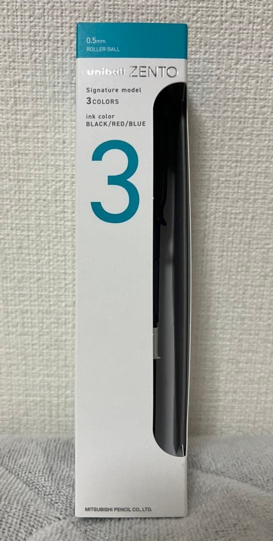 MITSUBISHI Uniball ZENTO Signature 3Color Ballpoint Pen Rotary 0.5mm M Black NEW