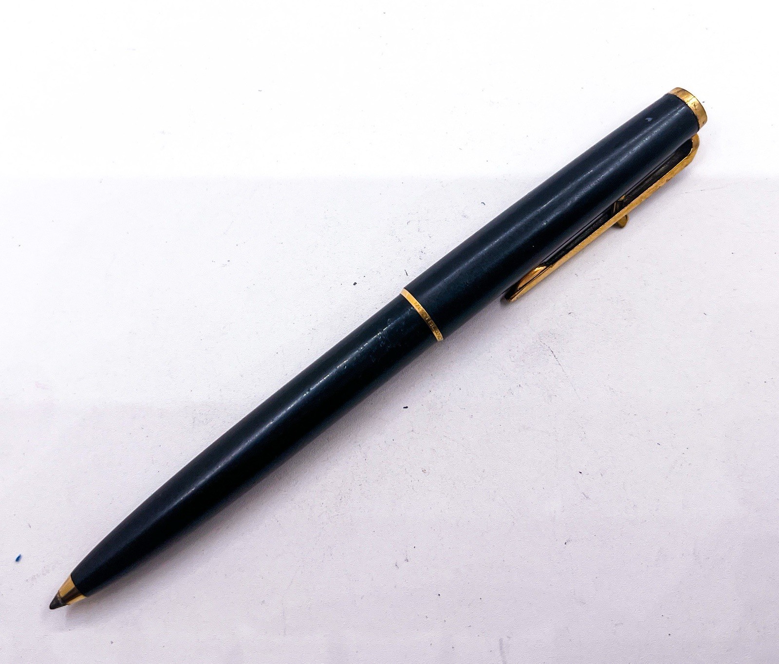 Montblanc Ballpoint Pen Lever Functional Gold Plated Trigger Refill Dry
