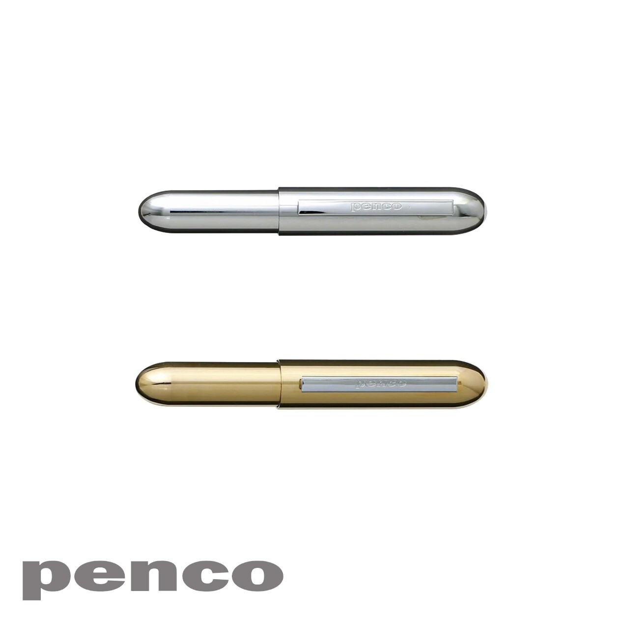 HIGHTIDE PENCO BULLET Ball Point Pen 0.7mm Solid Brass Body Japan Made