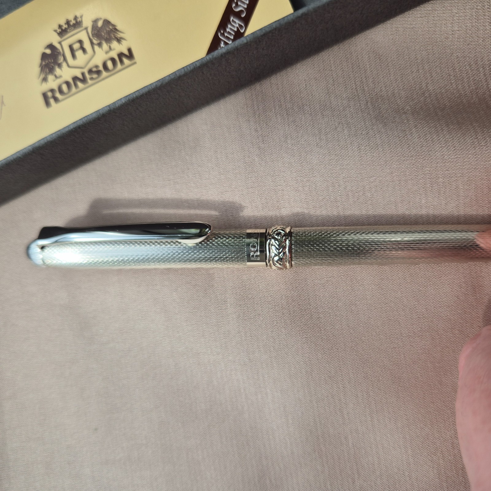 SOLID 925 STERLING SILVER Ronson Pen | NOT PLATE | MINT NOS Private Collection