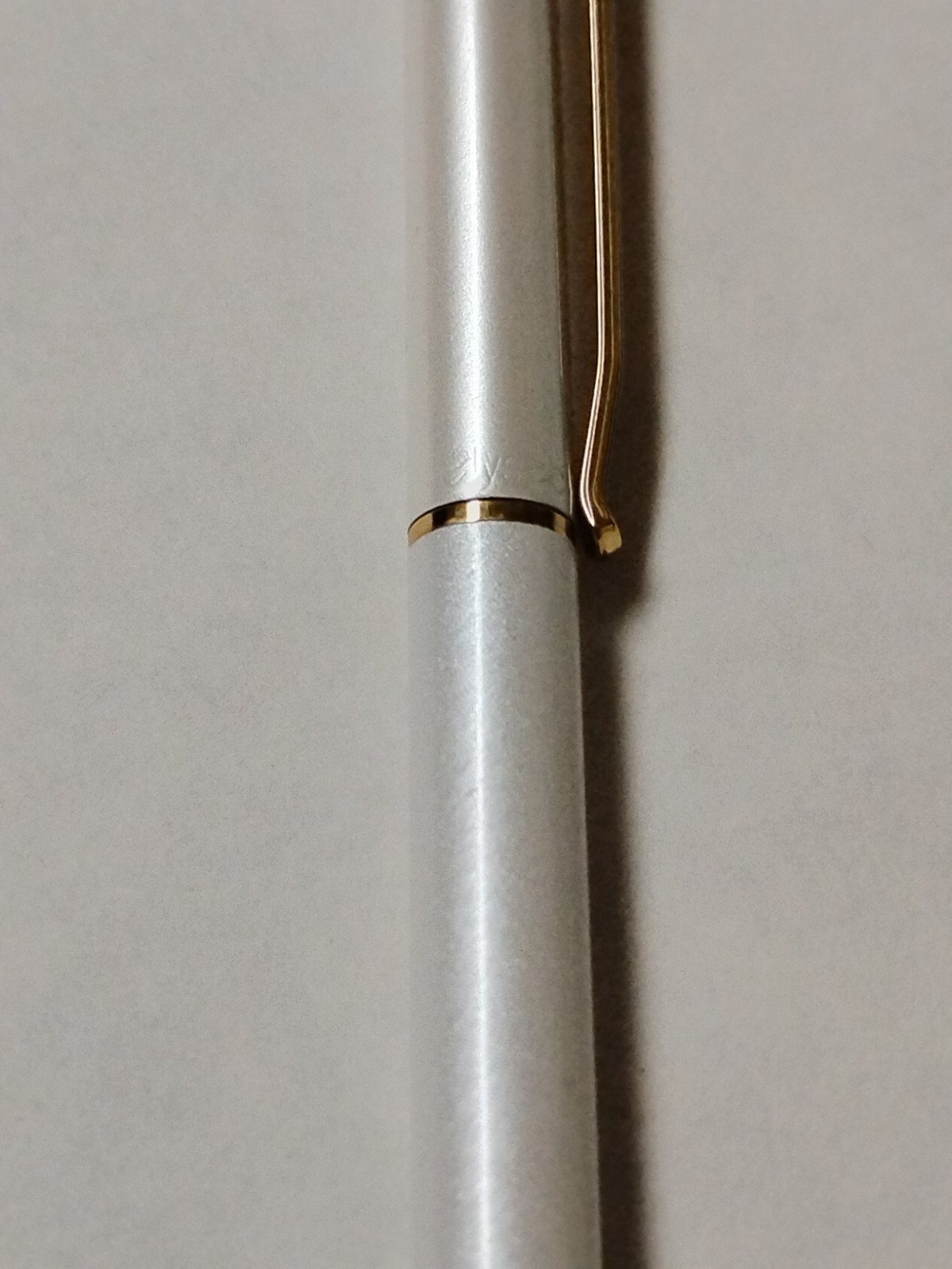 Vintage Elysee Ballpoint Pen Pearl-white-BASF Logo Made in Germany #87