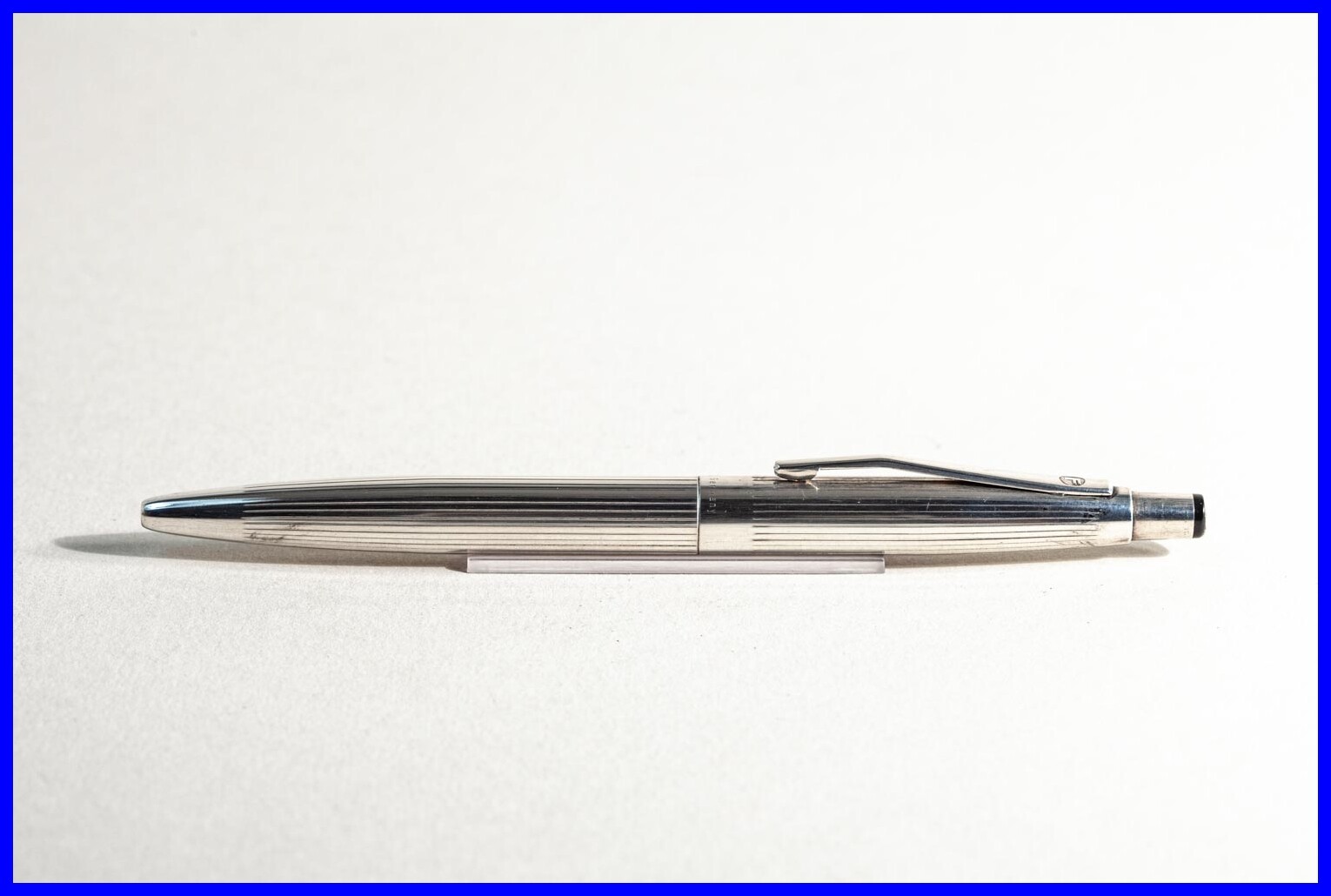 Fend Truxa Silver-Plated Ballpoint Pen – To 1960 – BMW Advertising,New Mine Blue