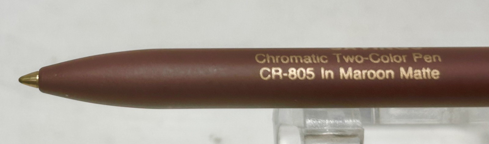 1987 Ritepoint CHROMATIC STANDARD 2-Color Salesman Sample CR-805 Advertising Pen