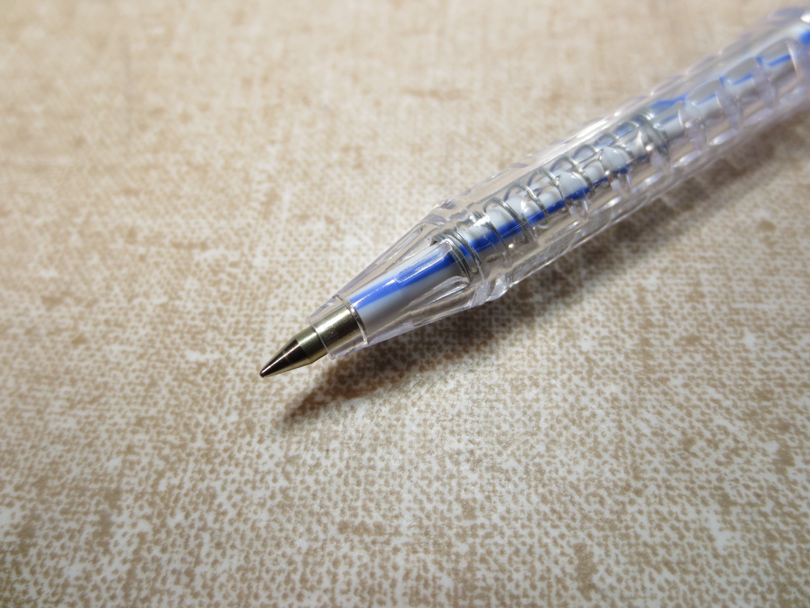Thien Long TL-027 Retractable Ballpoint Pen 0.5mm tip Blue Writing 10Pcs Chipy