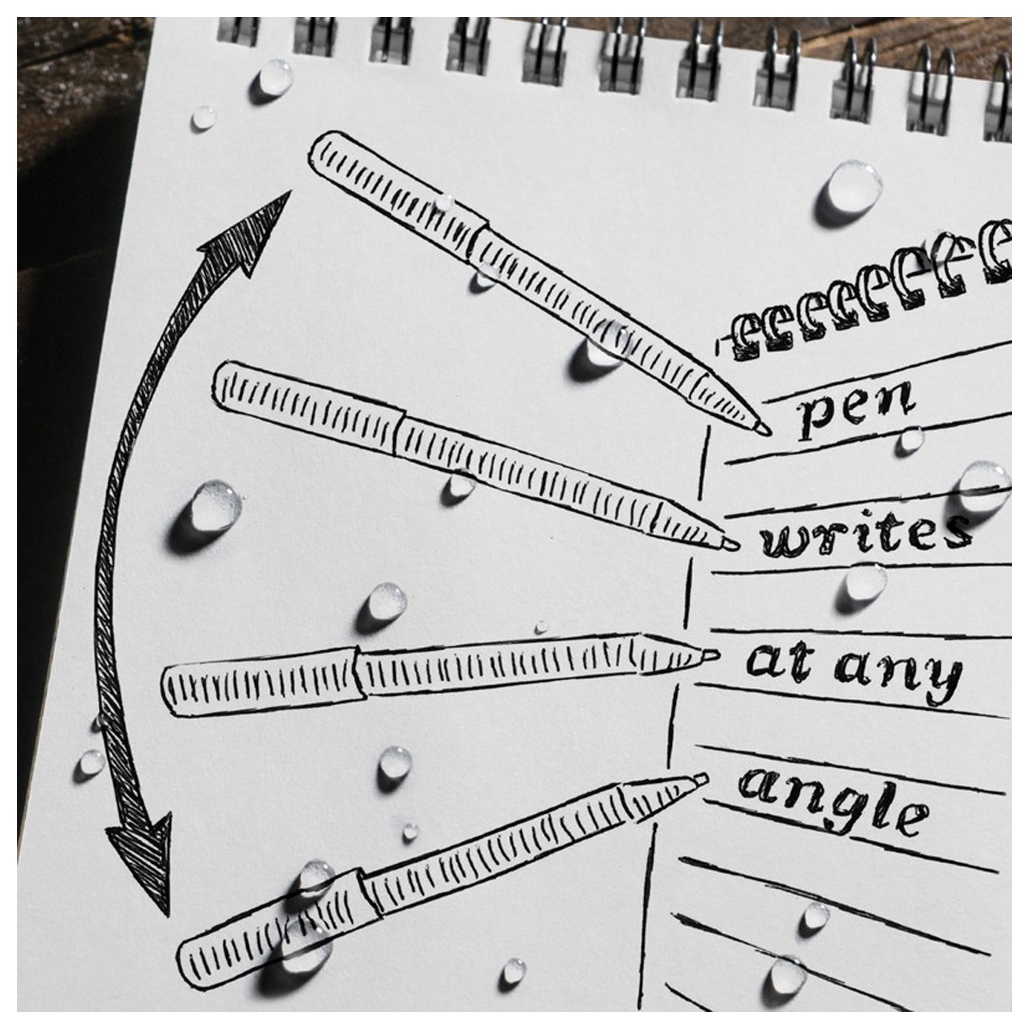 Rite In The Rain Bolt Action Cedar Metal Pen – All-Weather Write-Ready, Durable