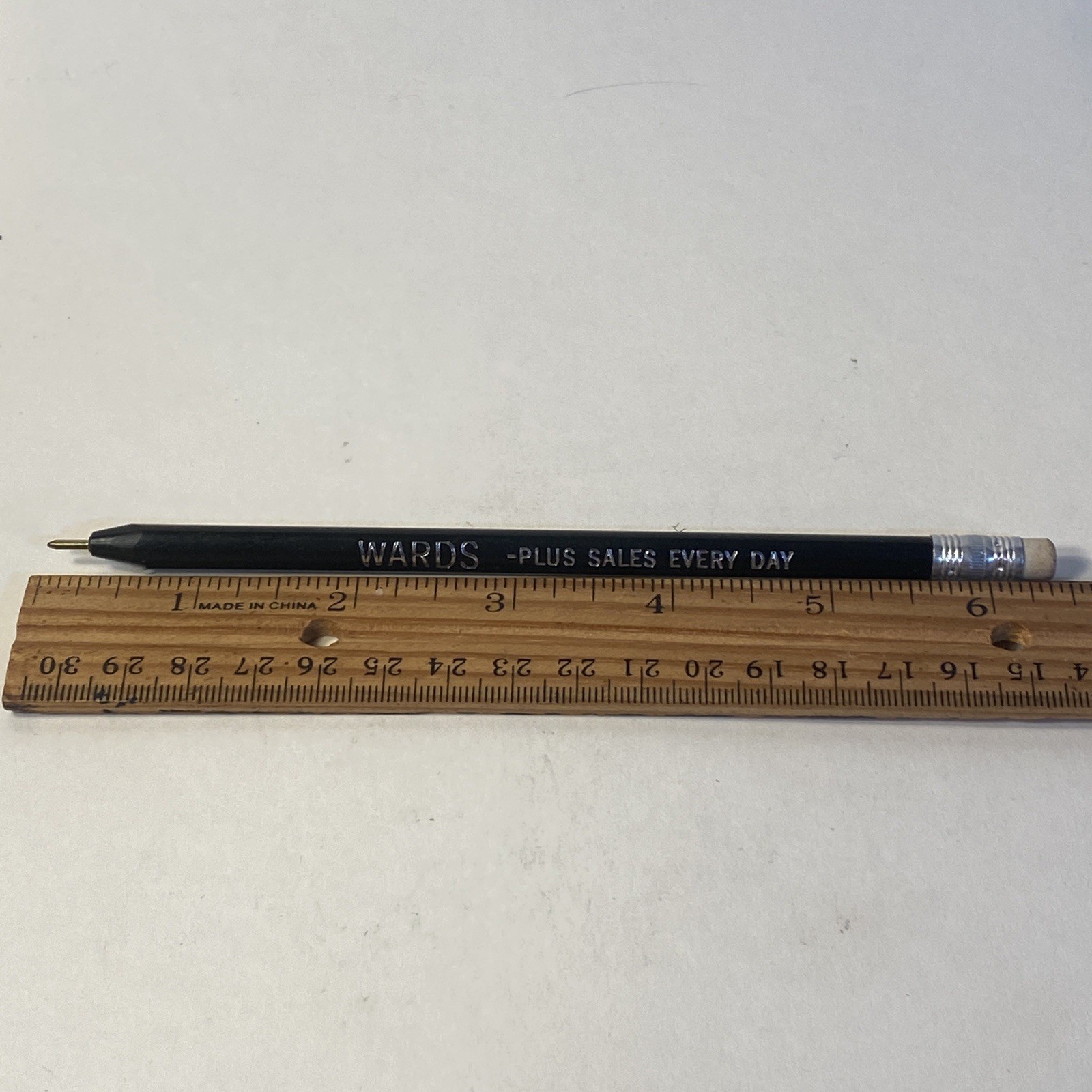 VTG Ballpoint Stick Pen WARDS PLUS SALES EVERY DAY Montgomery Wards