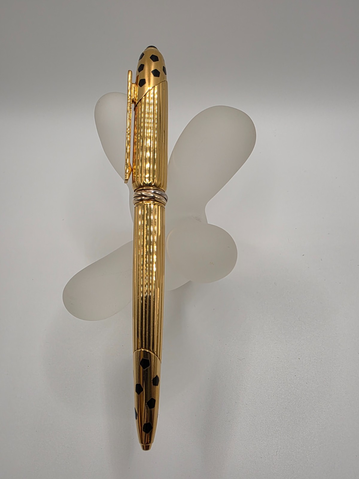 Cartier Panthere Trinity Rings Gold Ballpoint Pen – Used Good – France 1990