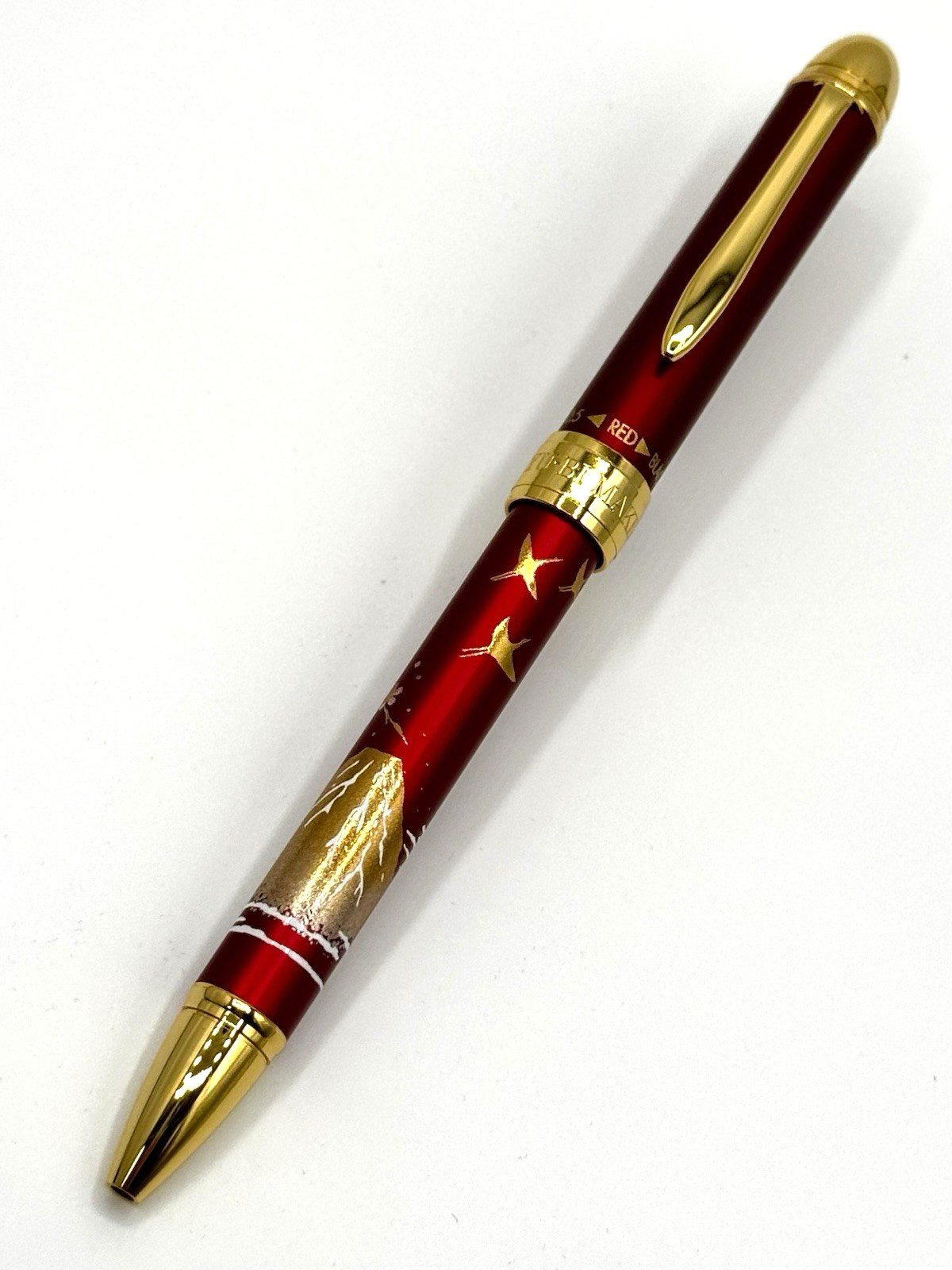 Sailor Multi-Function Pen 3-in-1 Yubi Maki-E Mt. Fuji Red Japan 16-0352-230