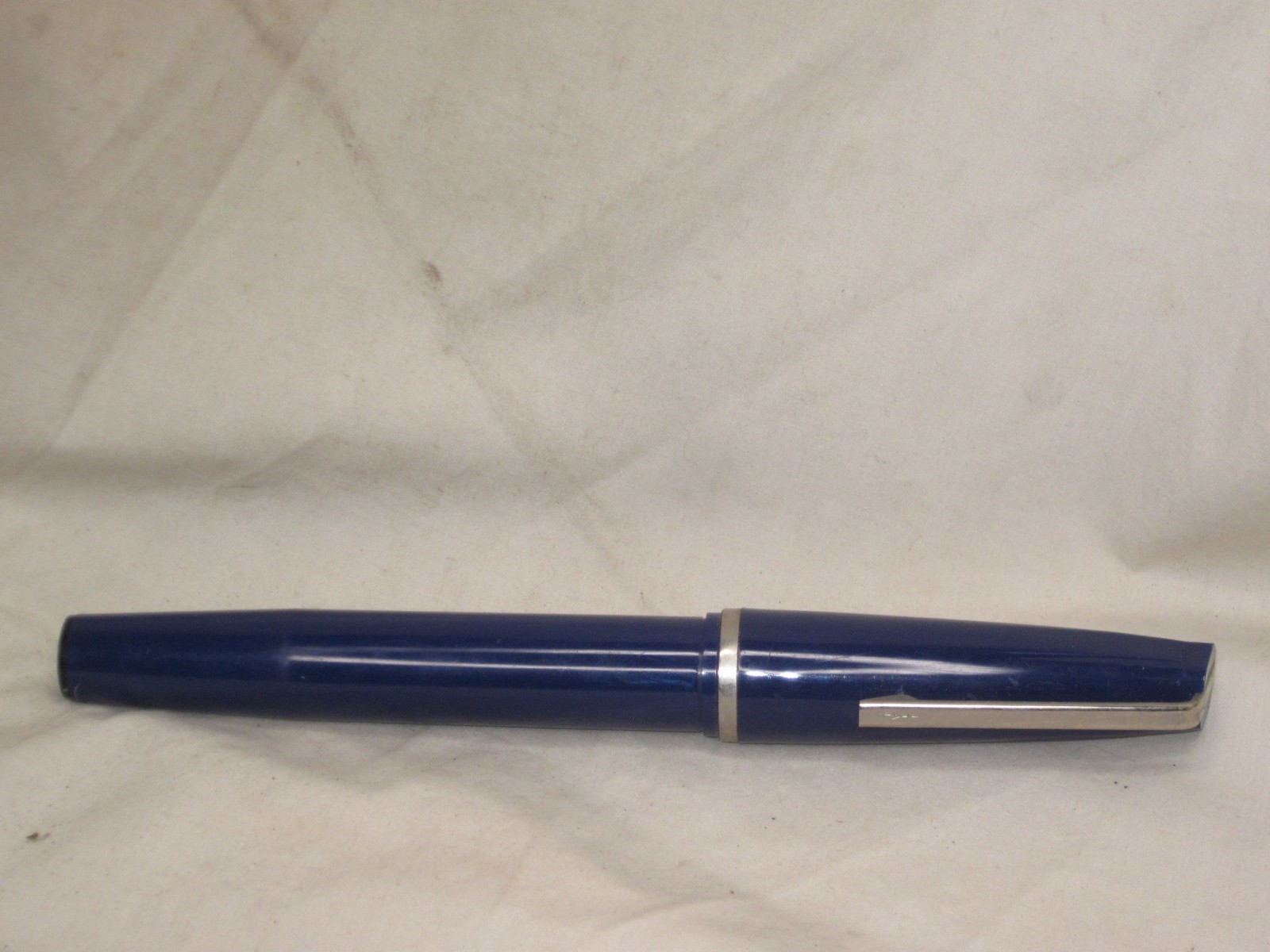 vintage jumbo ballpoint pen 8.75″ Italy blue w/ cap oversize giant *needs ink