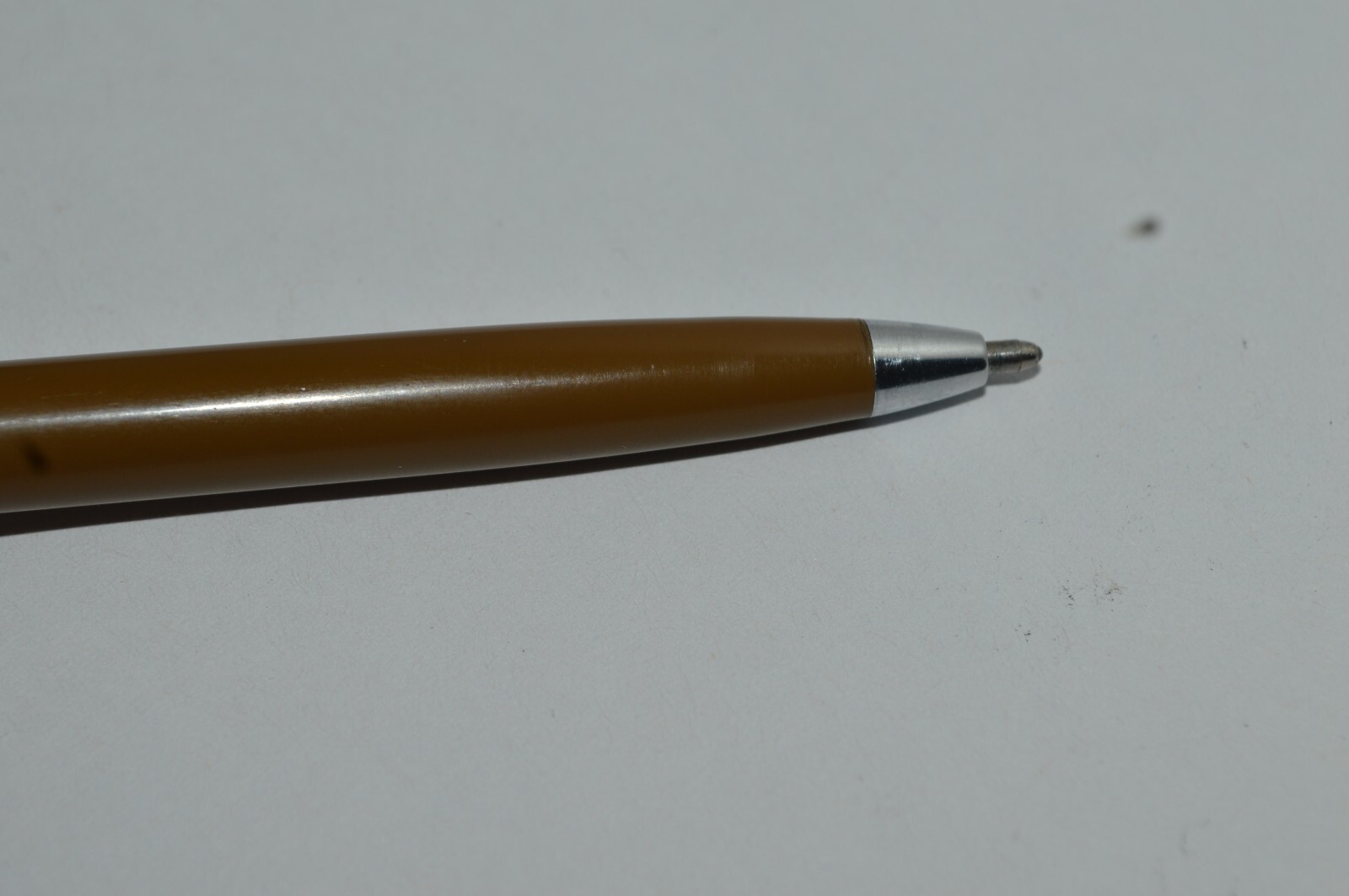 PAPER MATE Profile Slim Grip Ballpoint Pen Brown-Chrome Barrel Made In USA 1990s