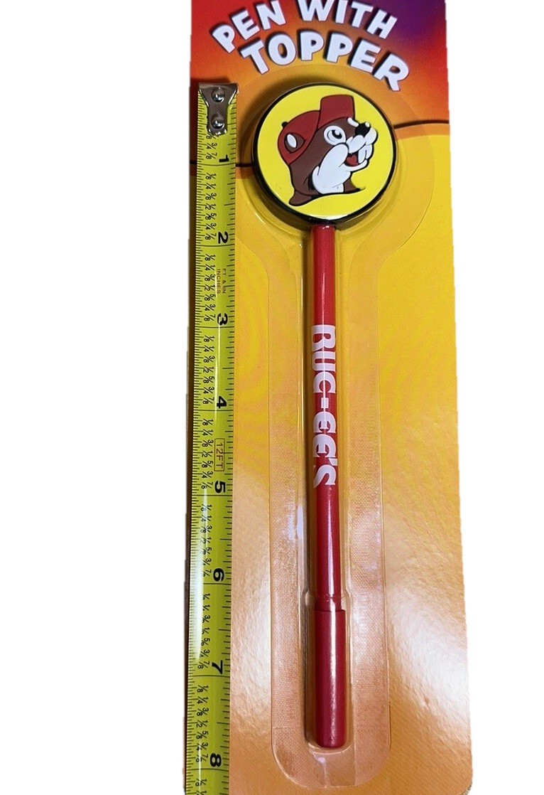 NEW Buc-ee’s Logo Pen with Topper • Blue Ink Pen with Cap