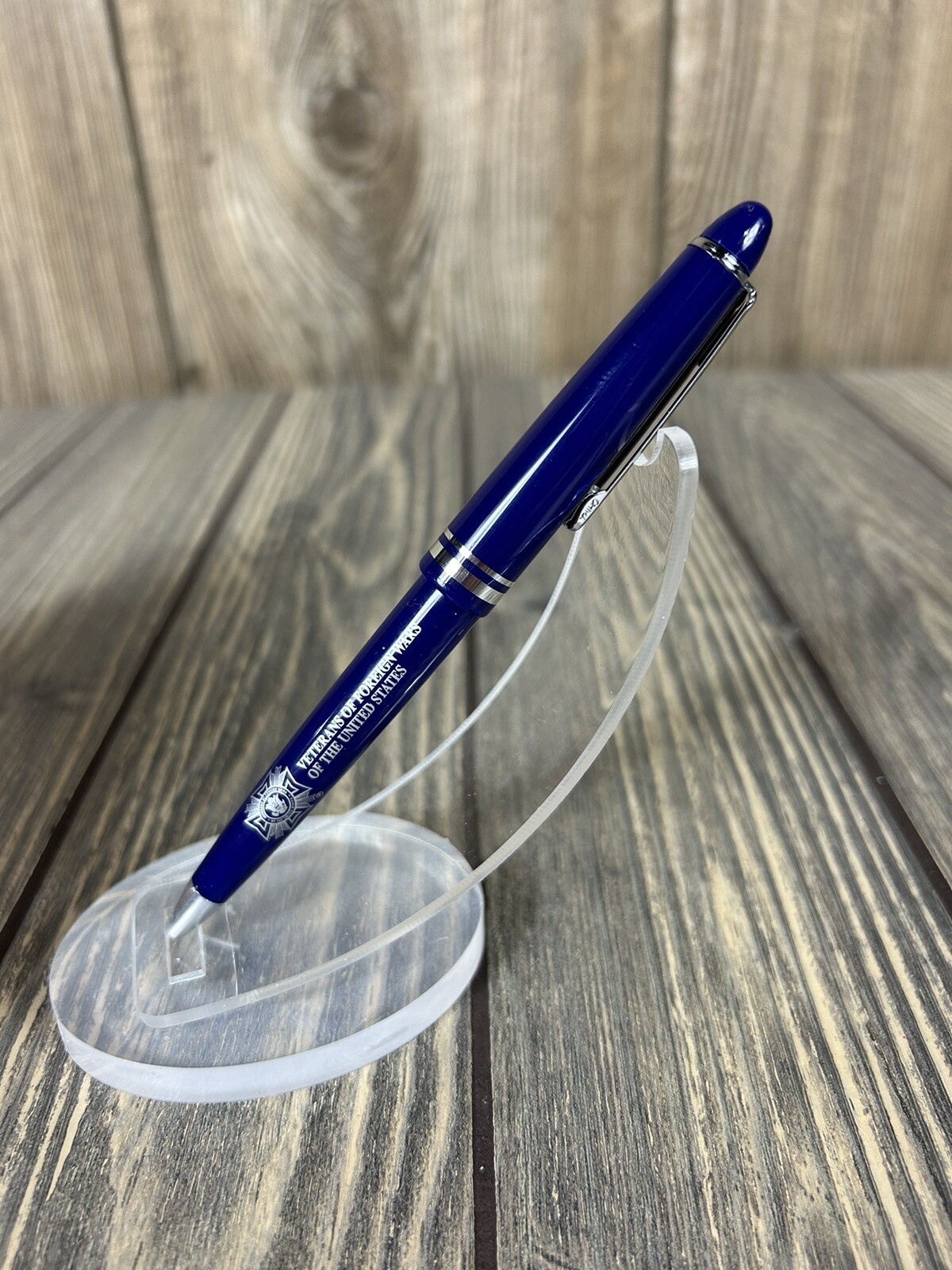 Vintage Veterans Of Foreign Wars Of The United States Blue Pen Advertisement