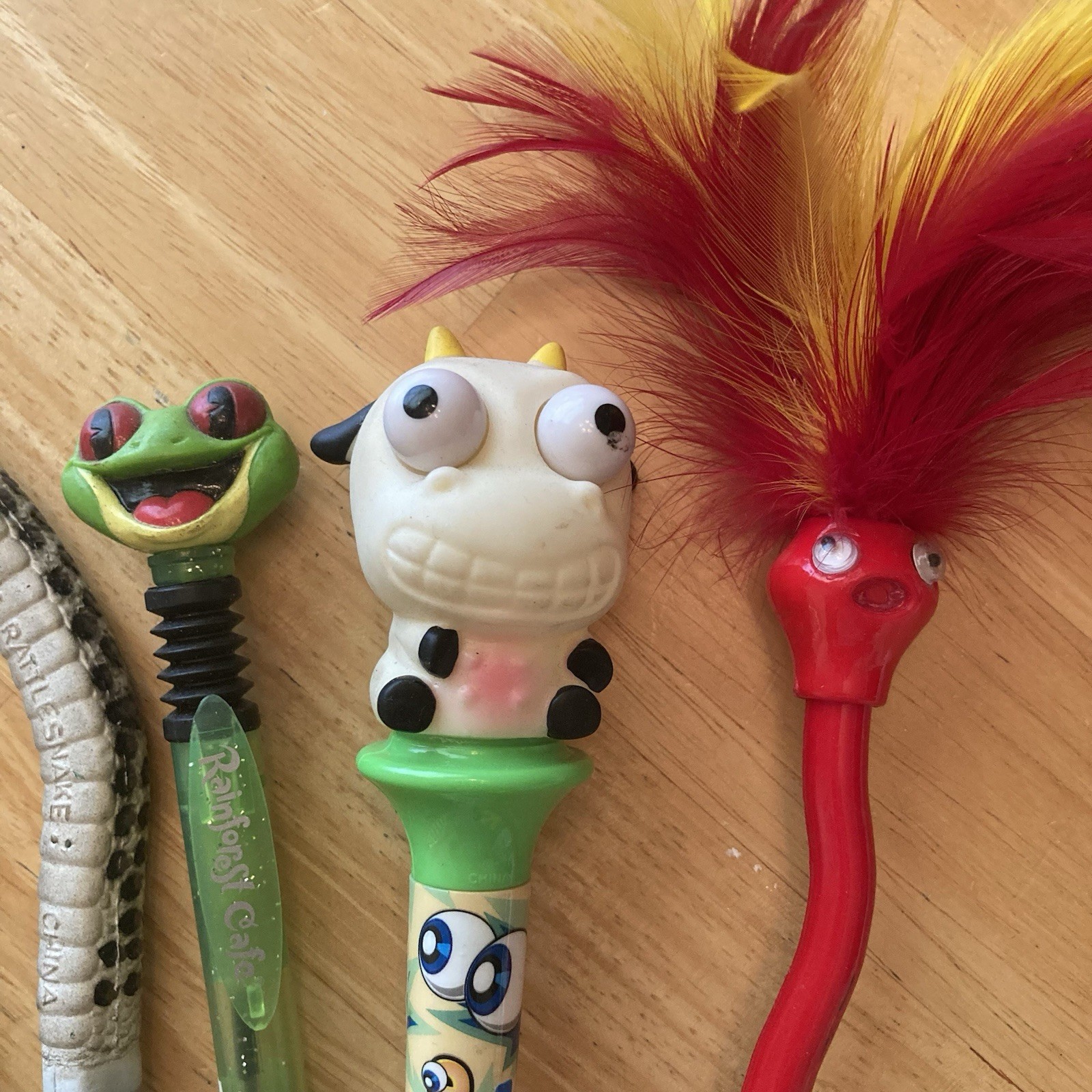 VTG 90’s Pens & 1 Pencil Lot Of 9 Rainforest Cafe Hello Kitty PopEyes ++