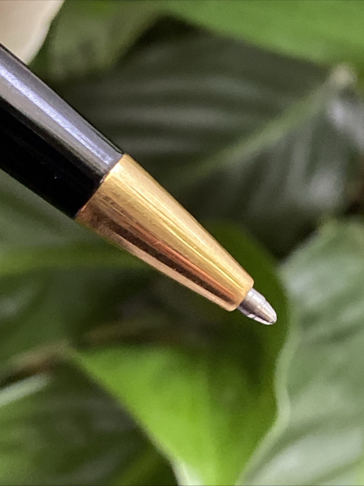 Vintage Waterman Hemisphere Black With Gold Trim Ballpoint & Pencil Set Paris