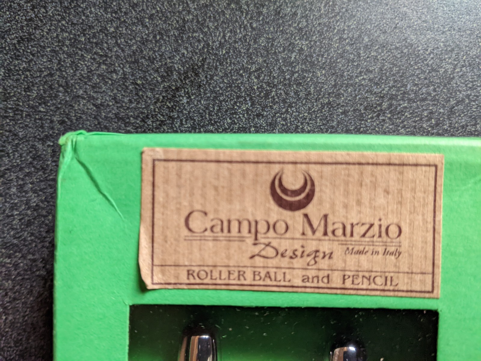 Campo Marzio Roller Ball Pen & Pencil Set. Made In Italy, Tortoise Shell. NEW.