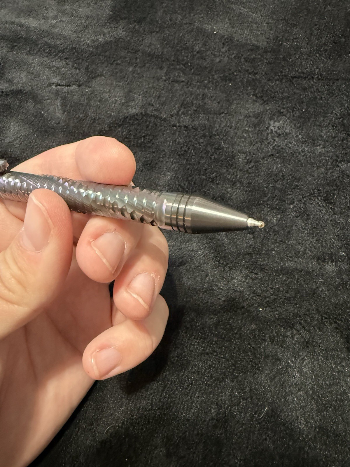 Billetspin Soul Pen Incredibly Rare Oil Slick Full Zirconium Limited Edition