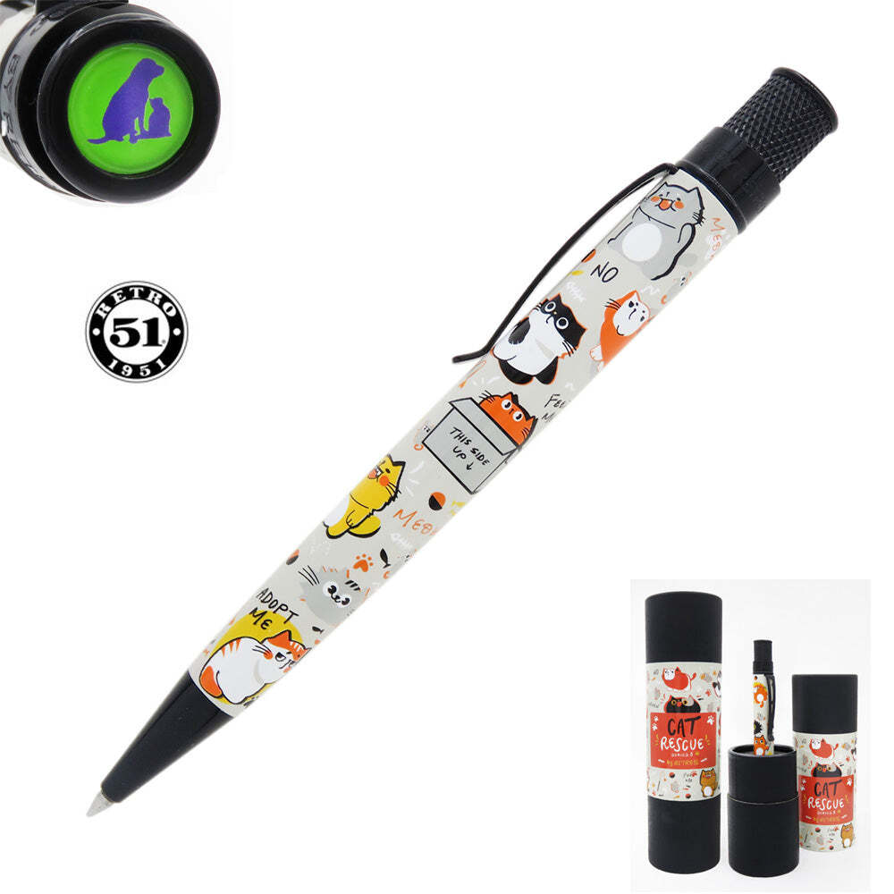 Retro 51 Tornado Ballpoint Pen, Cat Rescue #5