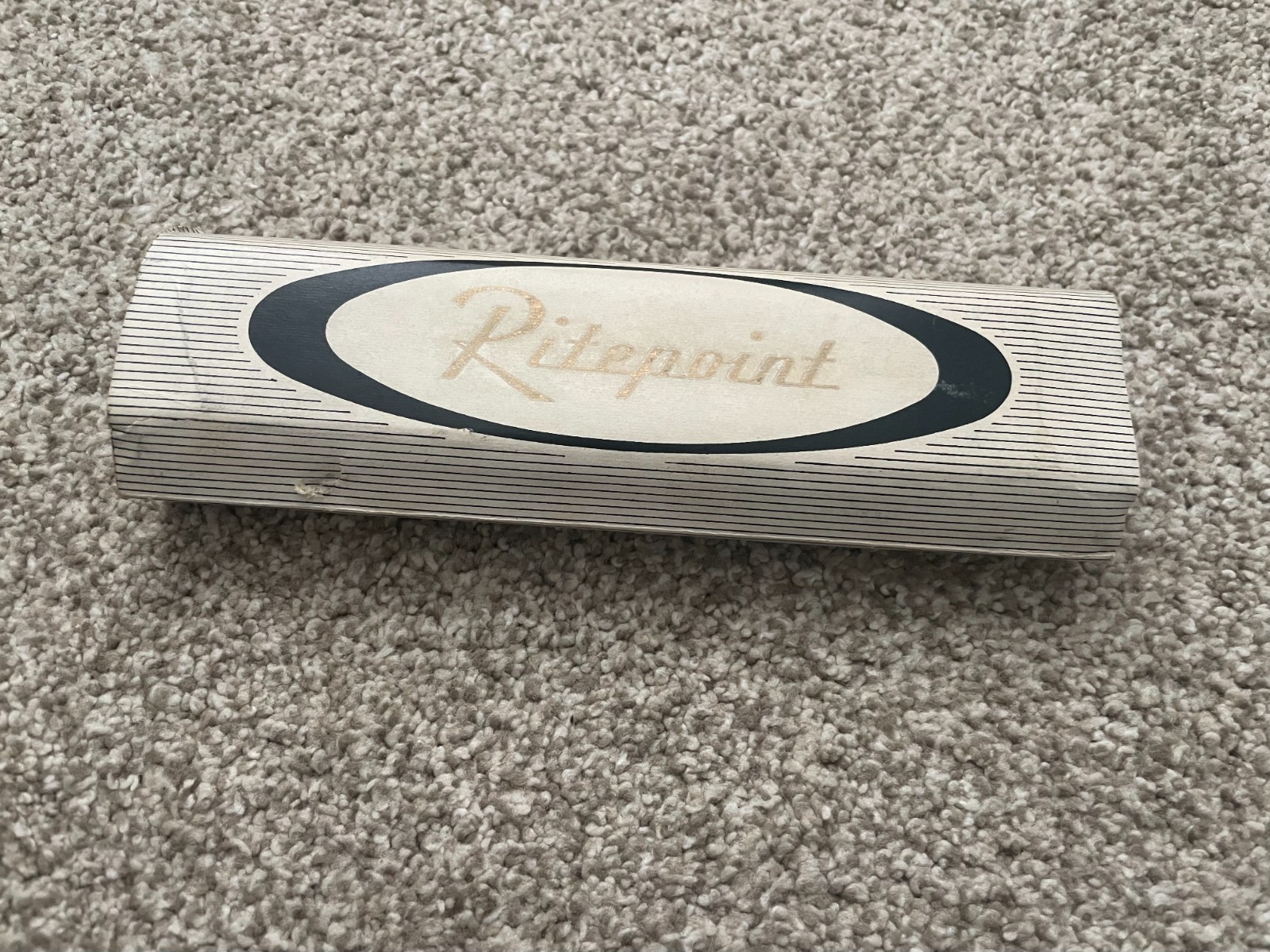 Vintage Ritepoint Gold Ballpoint Pen Pencil Set w/Plastic Case & «Showcase» Pckg