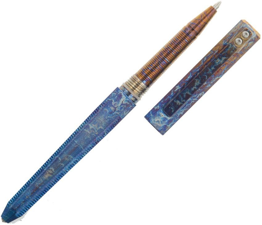 Ketuo Titanium Lightning Strike Tactical Pen Glassbreaker Screw-On Cap Anodized