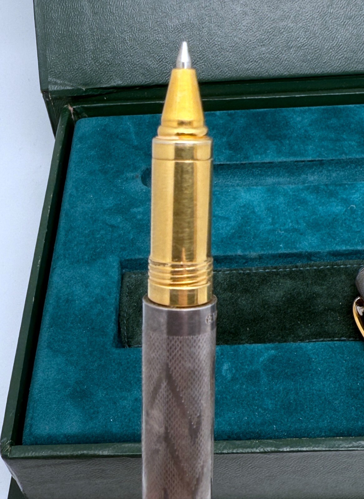 1990’s Montegrappa 1912 1055vi Silver 925 Sterling Silver Ballpoint Pen
