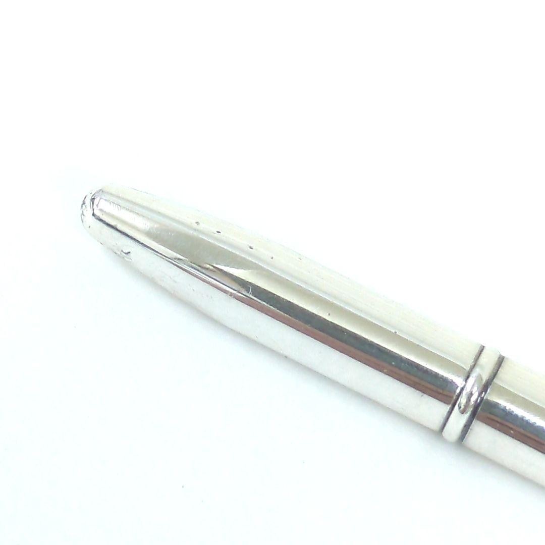 Official Hermes Agenda Mini Ballpoint Pen Silver 925 Size No Ink From Japan
