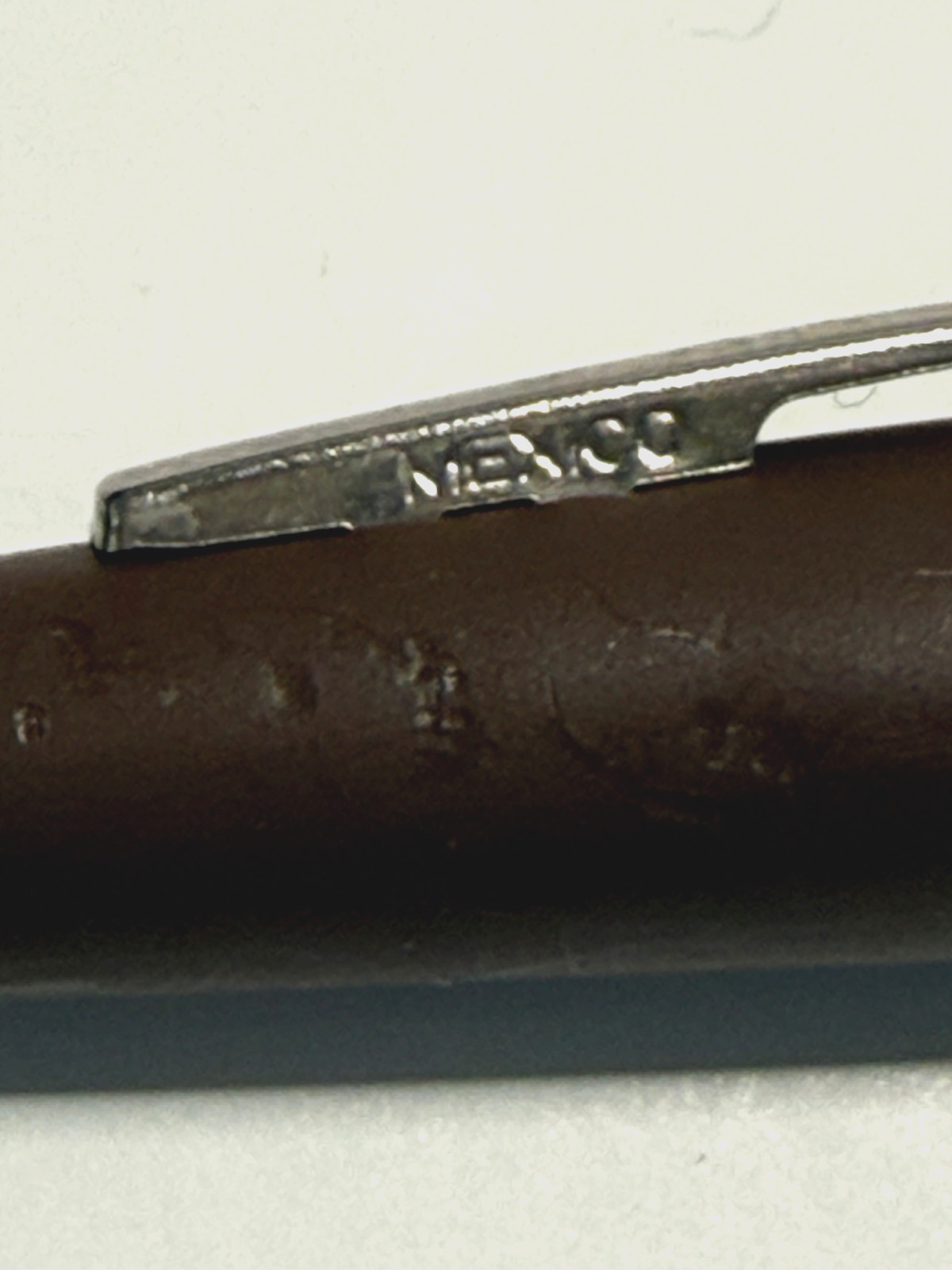 vtg Papermate Flair Felt tip Pen Brown Double Heart Mexico