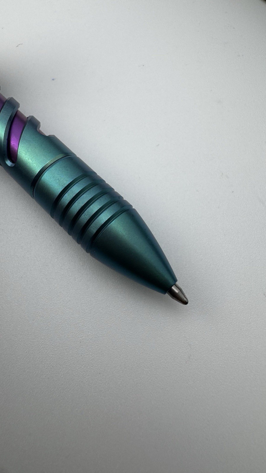 Original Chaves Knives Titanium Bolt Pen Spiral Tactical Green And Blue