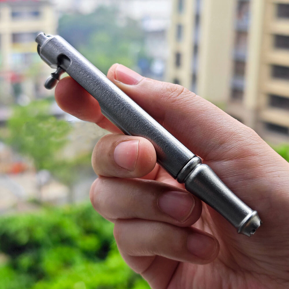 Titanium Alloy Ballpoint Pen Office Working Signature Pen Outdoor EDC Key chain