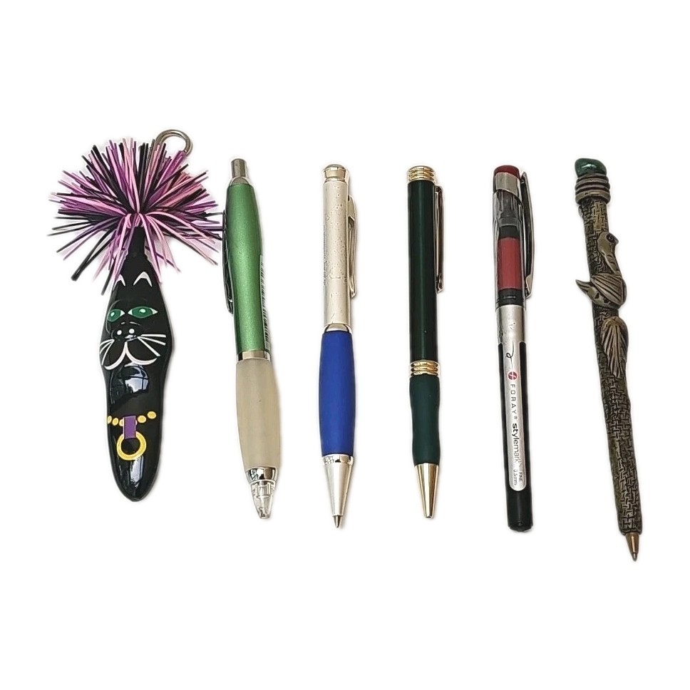 Lot Of 6 Random & Unique Pens For Parts