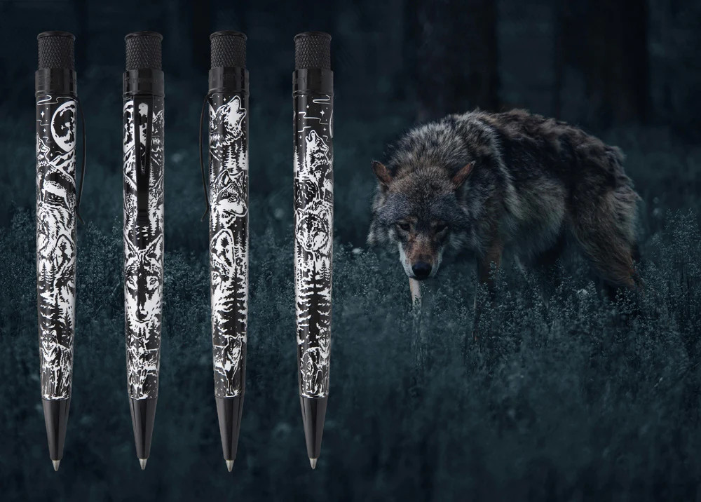 Retro 51 Tornado Ballpoint Pen, Wolf Rescue