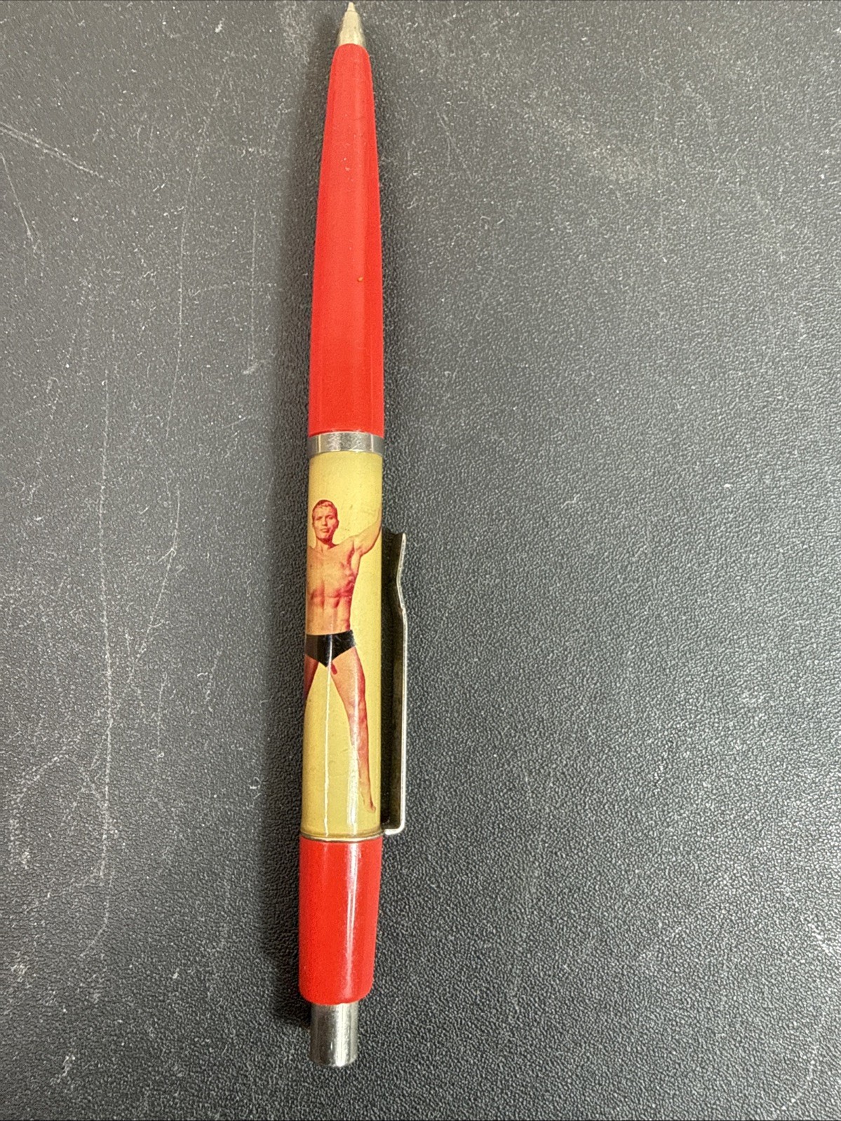 Vintage Penmark Novelty Nude Male Floating Pen Lenticular Pin Up Pen Non Working