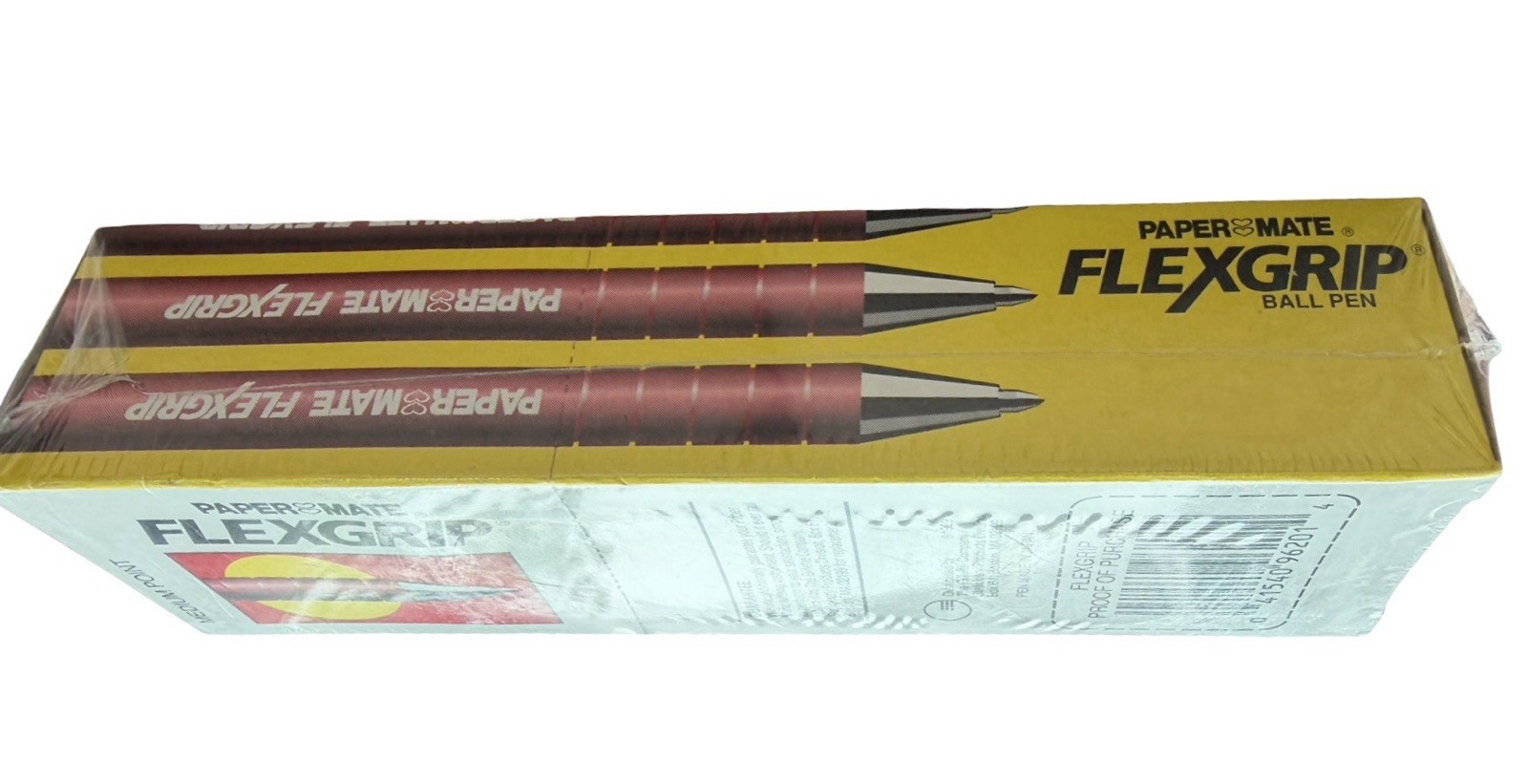 Vintage 1989 Paper Mate FlexGrip Red Ink Pens 12 Pack Sealed Medium Point Japan