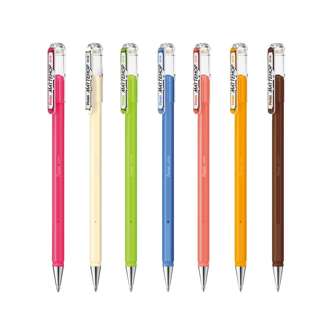 14 Count Matte Color Ballpoint Pen Set for Writing and Illustration 14 Colors