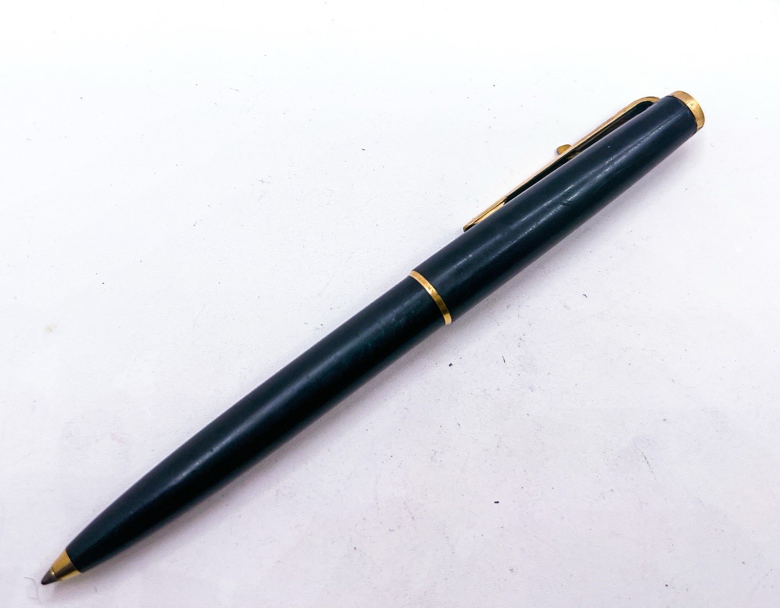 Montblanc Ballpoint Pen Lever Functional Gold Plated Trigger Refill Dry